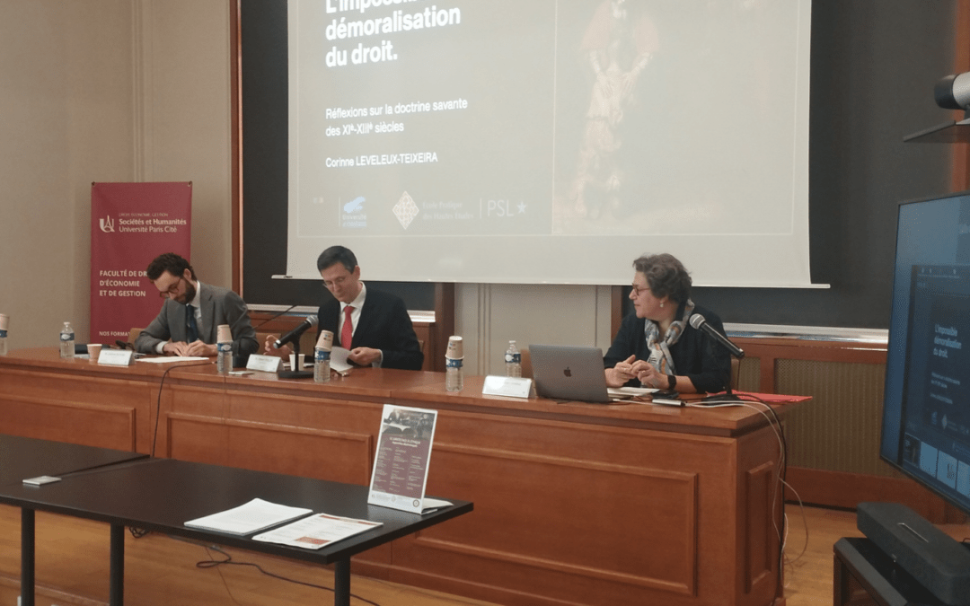 Retour sur la conférence « Le juriste face à l’éthique : approche diachronique » – 22 et 23 mai 2025